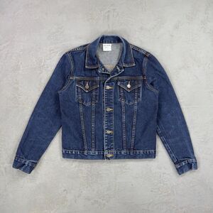 Vintage Nine Planet Dark Denim Trucker Jacket Women's Medium